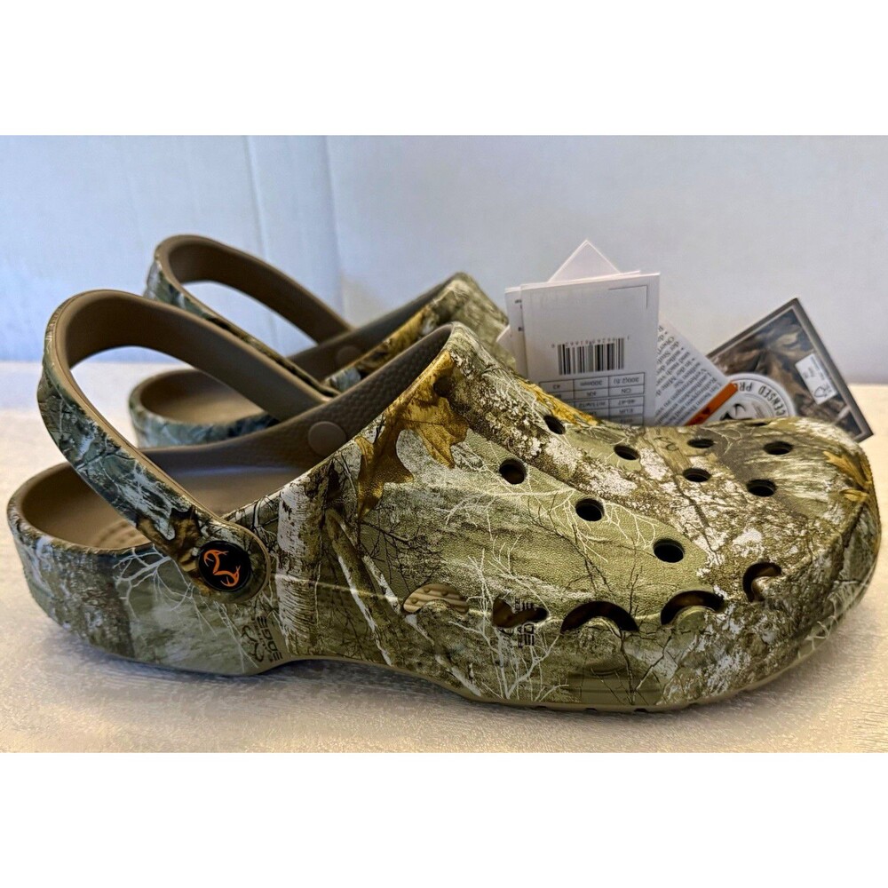 Unisex Crocs Classic Clog RealTree  Camo Slip-On Men’s US 12 Mens 12 Womens NWT